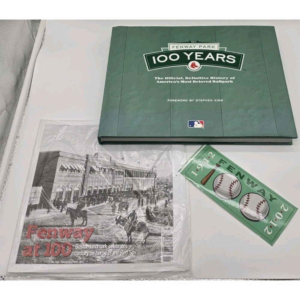 Fenway Park 100 Years Book, Bumper Sticker & Special Edition USA Today Newspaper